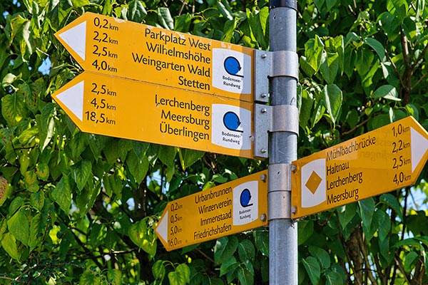 Gut ausgeschilderte Wanderwege